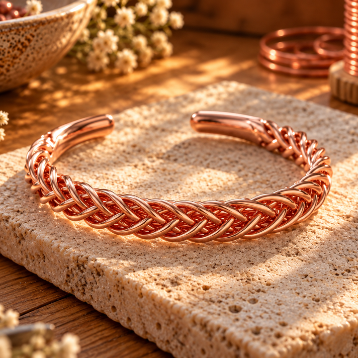 Patricia's Twill Copper Bracelet