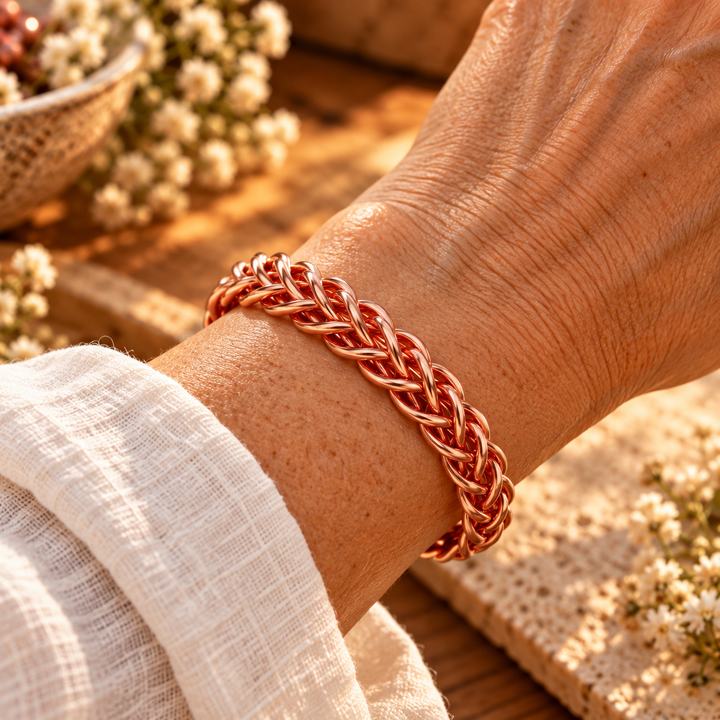 Patricia's Twill Copper Bracelet