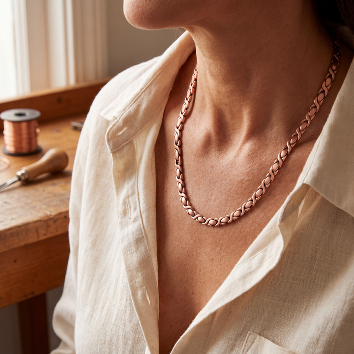 Patricia's Cedar Copper Necklace