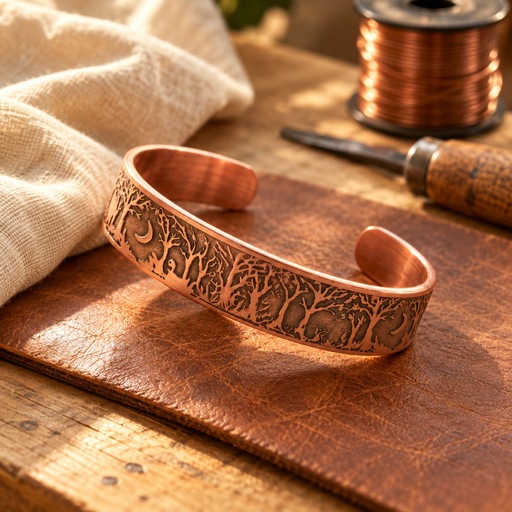 Patricia's Woodland Copper Bracelet
