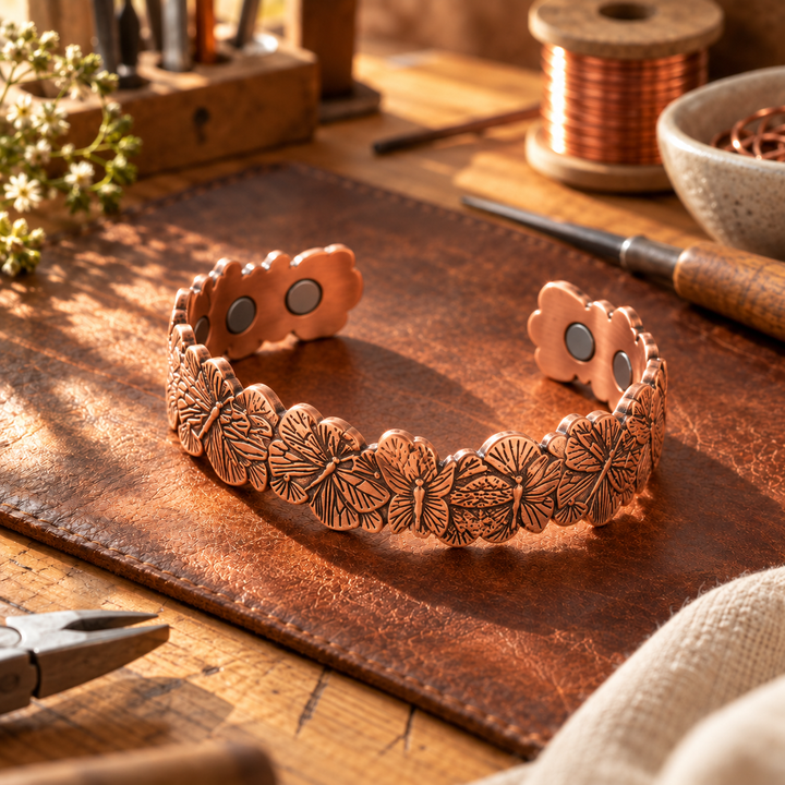 Patricia's Flutter Copper Bracelet