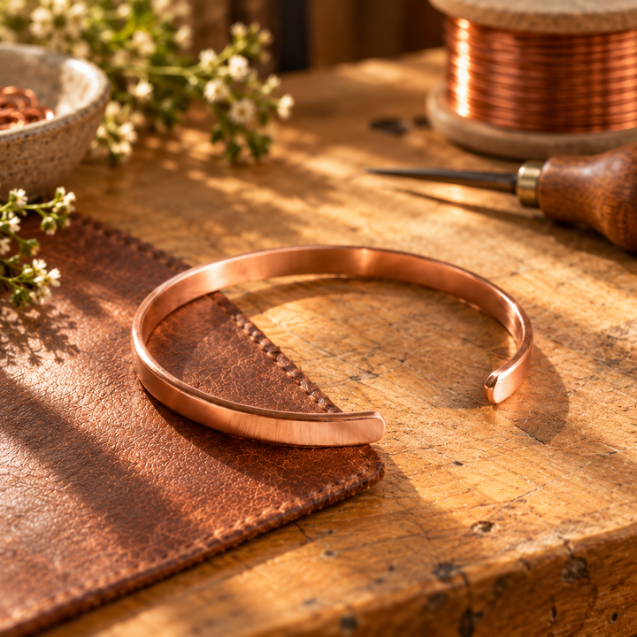 Patricia's Buff Copper Bracelet