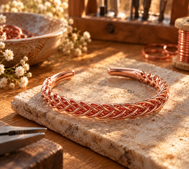 Patricia's Twill Copper Bracelet
