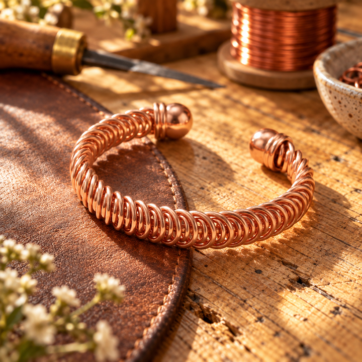 Patricia's Rung Copper Bracelet