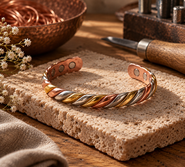 Patricia's Skein Copper Bracelet