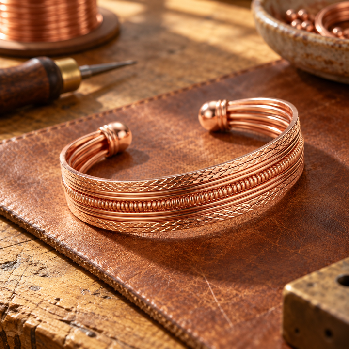 Patricia's Rail Copper Bracelet