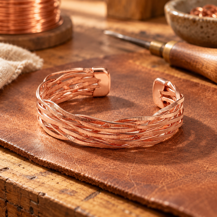 Patricia's Wisp Copper Bracelet