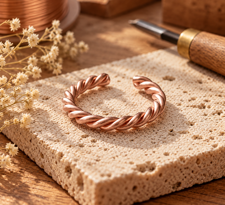 Patricia's Torse Copper Ring