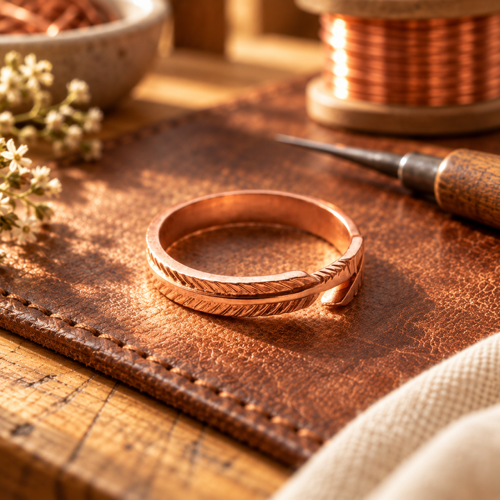 Patricia's Quill Copper Ring