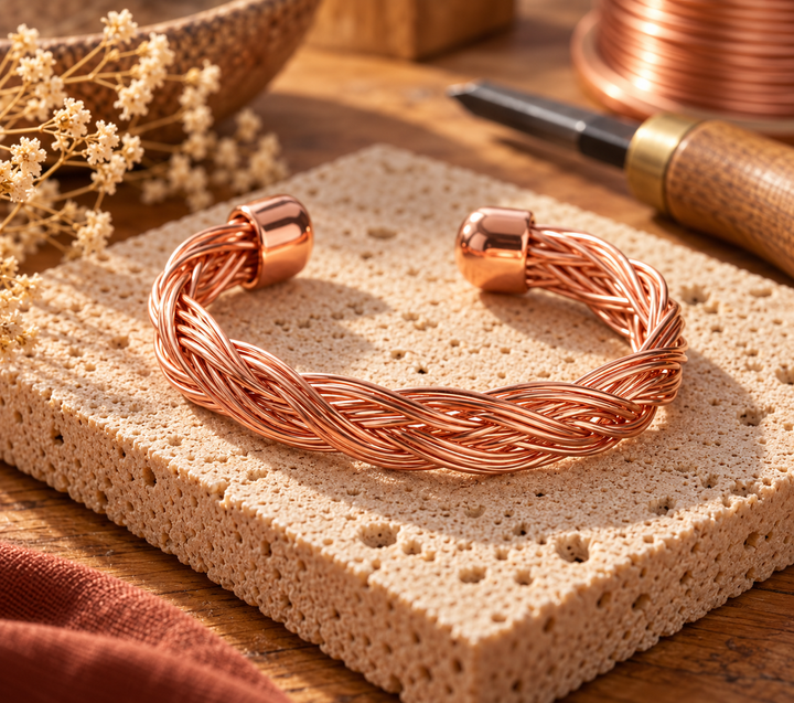Patricia's Weft Copper Bracelet
