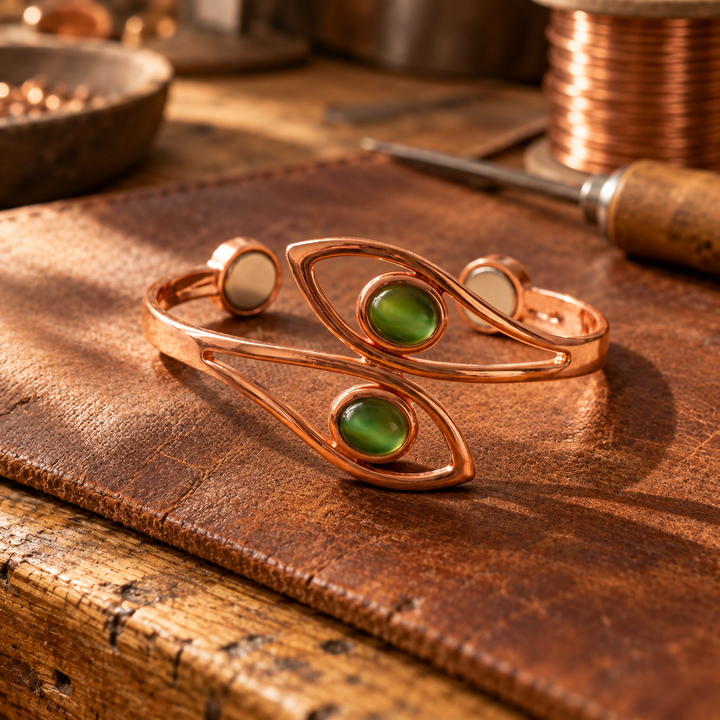 Patricia's Sedge Copper Bracelet