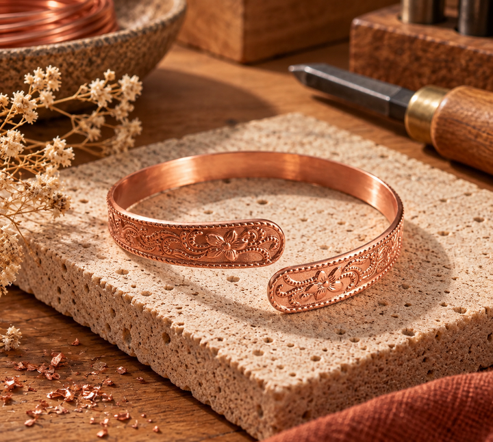 Patricia's Motif Copper Bracelet