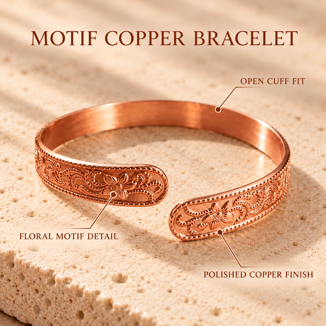 Patricia's Motif Copper Bracelet