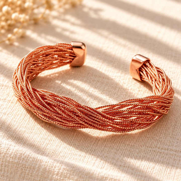 Patricia's Tress Copper Bracelet