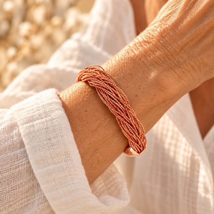 Patricia's Tress Copper Bracelet