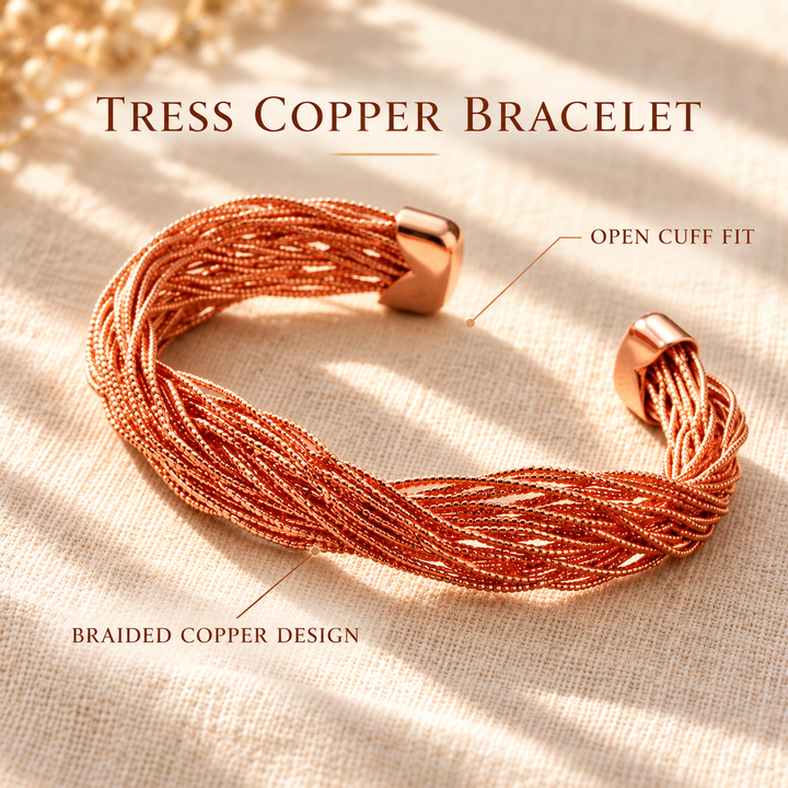 Patricia's Tress Copper Bracelet