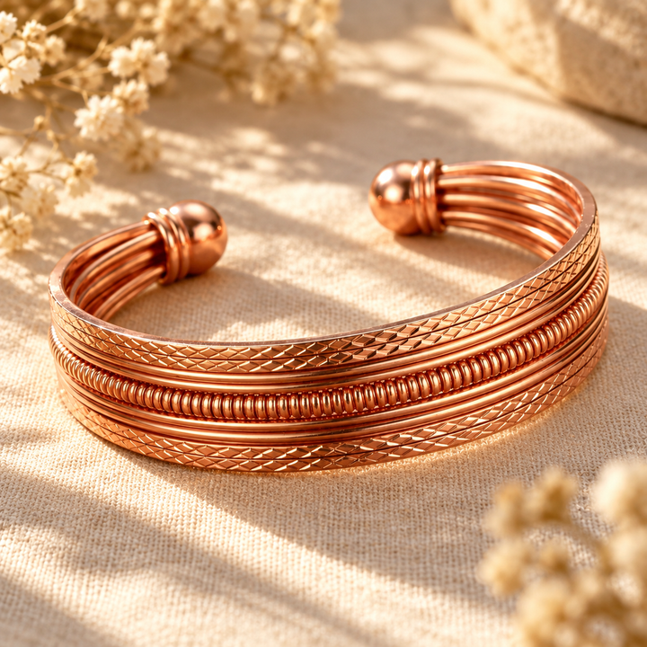 Patricia's Rail Copper Bracelet