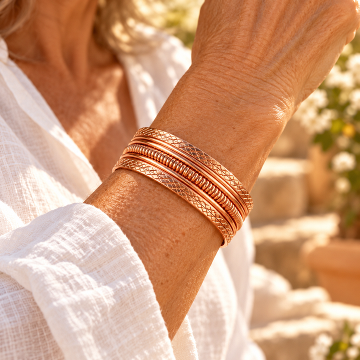 Patricia's Rail Copper Bracelet