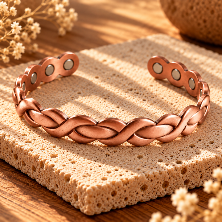 Patricia's Knit Copper Bracelet