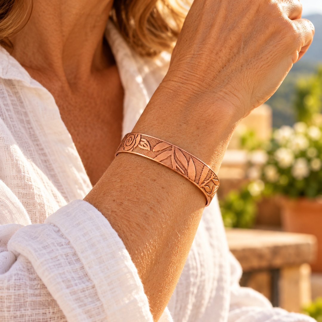 Patricia's Fern Copper Bracelet