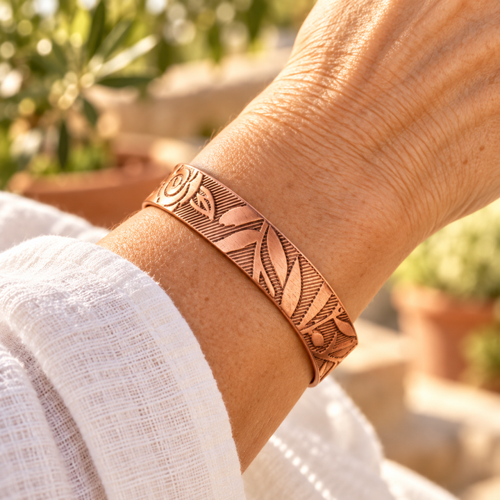 Patricia's Fern Copper Bracelet