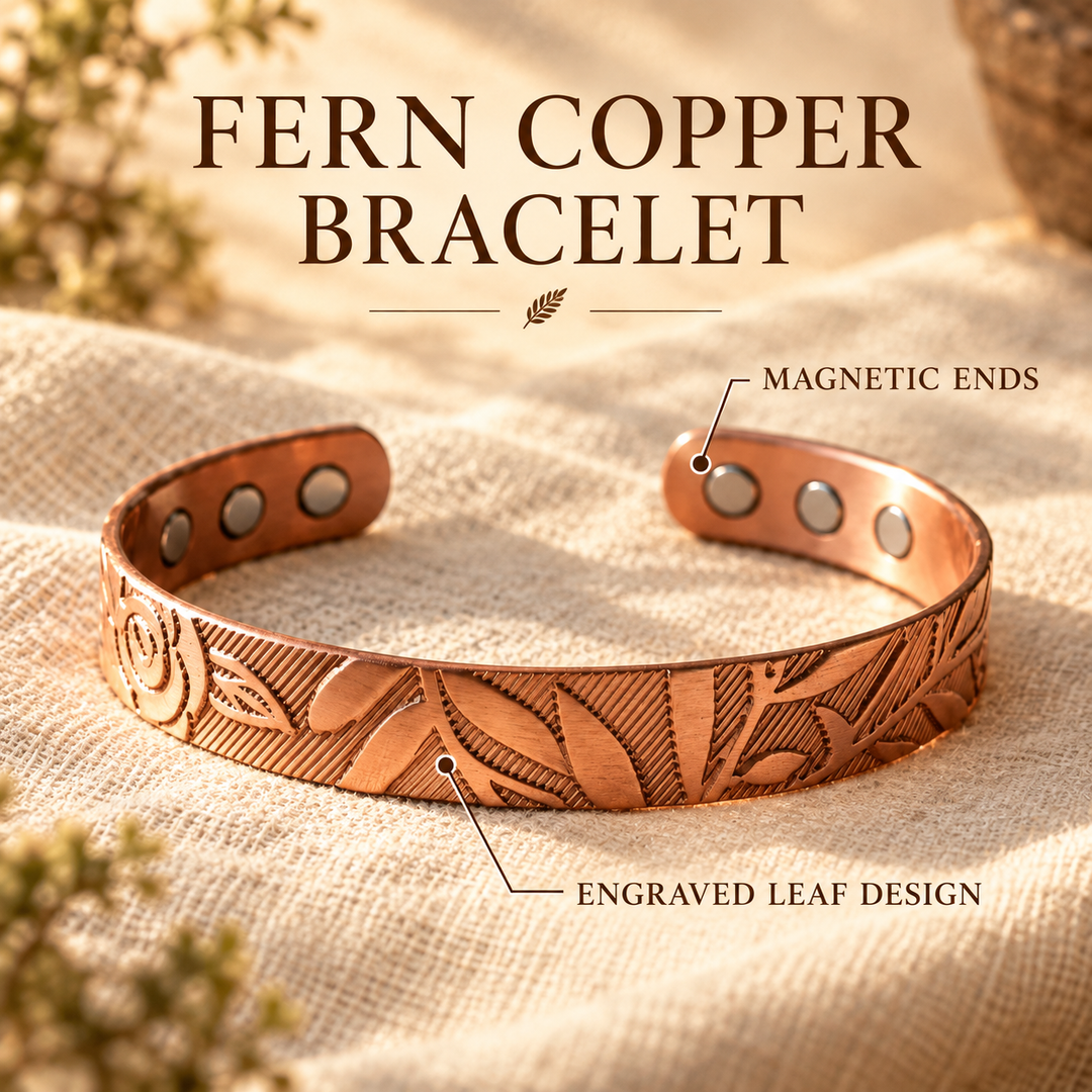 Patricia's Fern Copper Bracelet