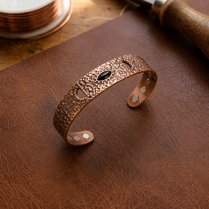 Patricia's Flint Copper Bracelet