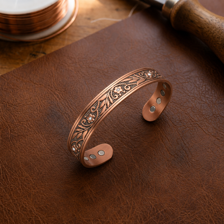 Patricia's Sprig Copper Bracelet