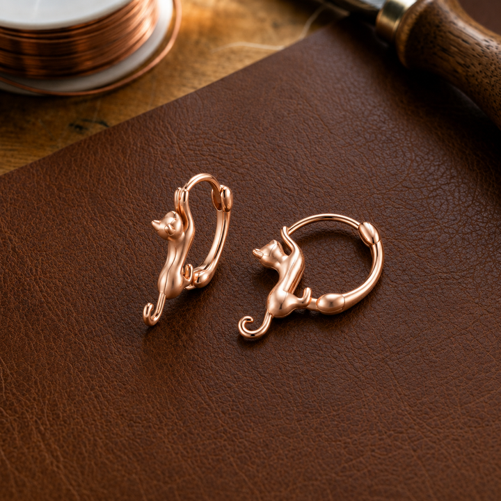 Patricia's Kiln Copper Earrings