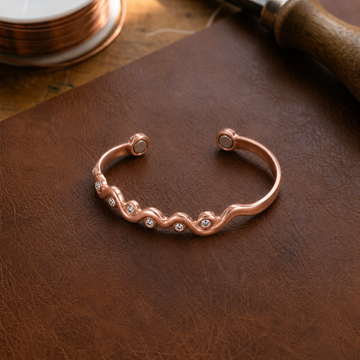 Patricia's Ripple Copper Bracelet