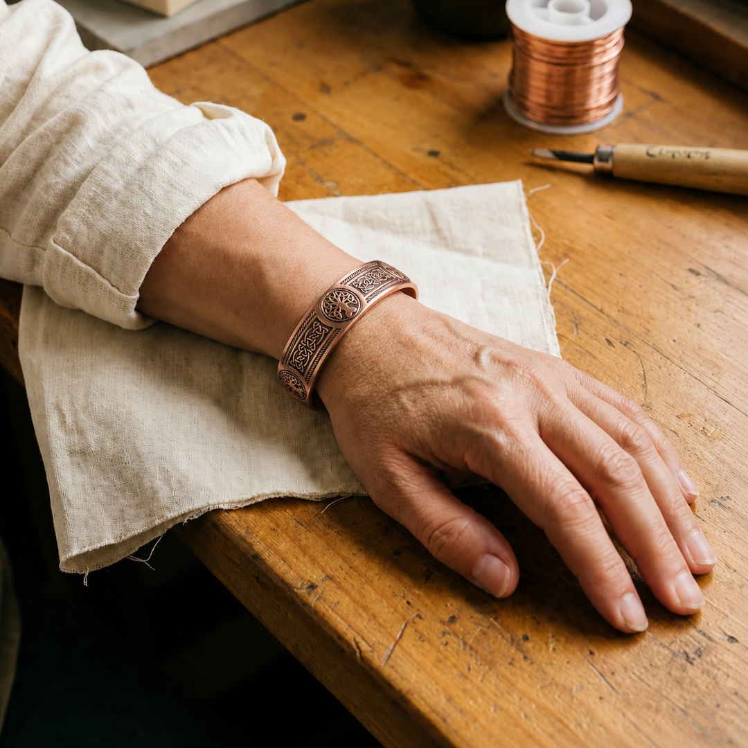Patricia's Bough Copper Bracelet