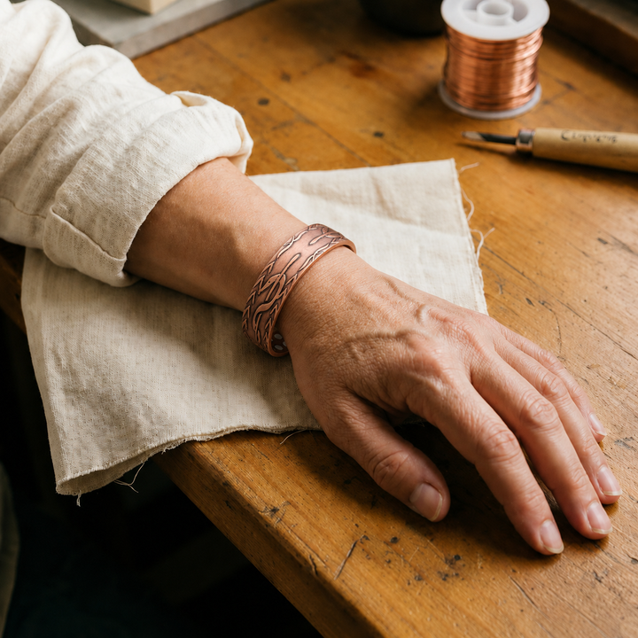 Patricia's Frond Copper Bracelet
