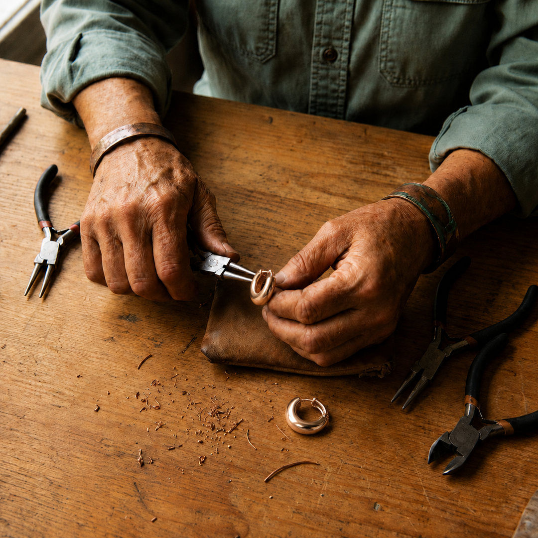 Patricia's Hull Copper Earrings