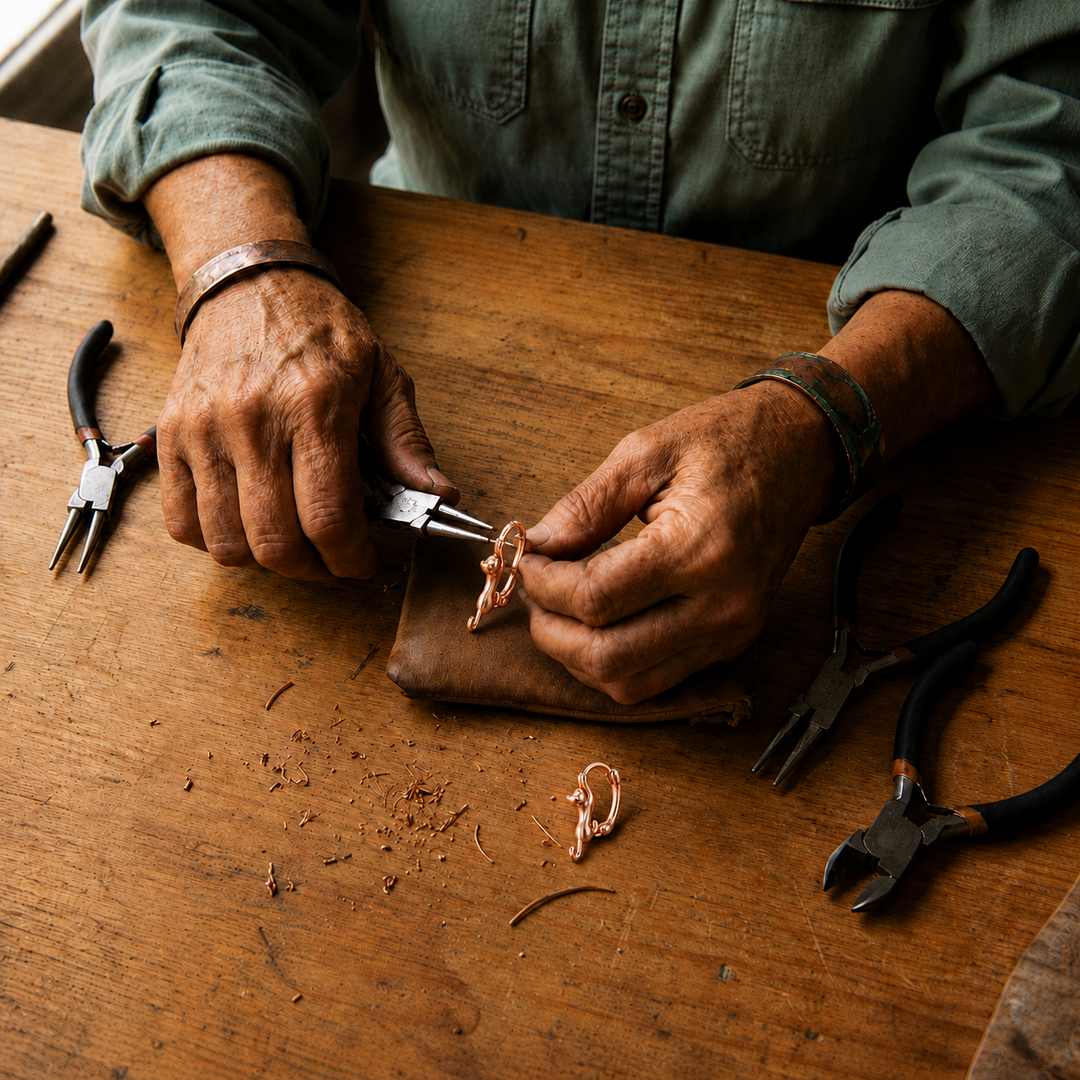 Patricia's Kiln Copper Earrings