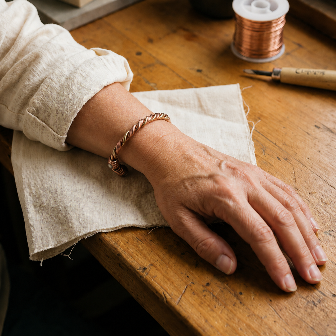 Patricia's Twine Copper Bracelet