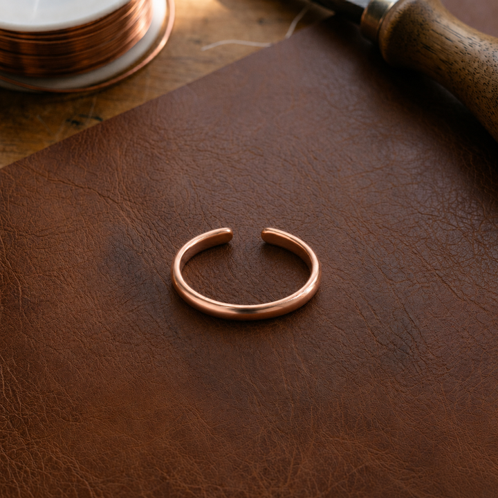 Patricia's Slick Copper Toe Ring