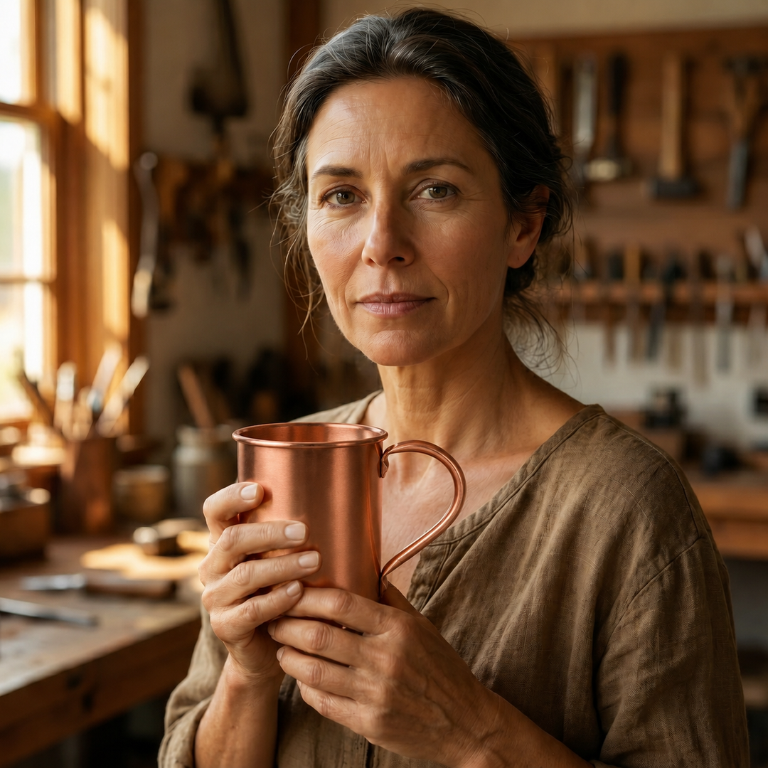 Patricia's Copper Plain Mug 400ml
