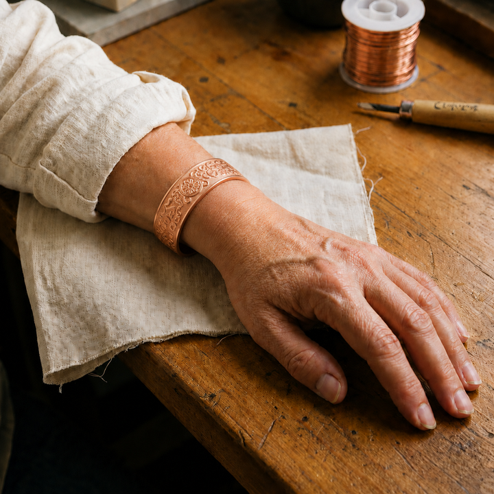 Patricia's Relic Copper Bracelet
