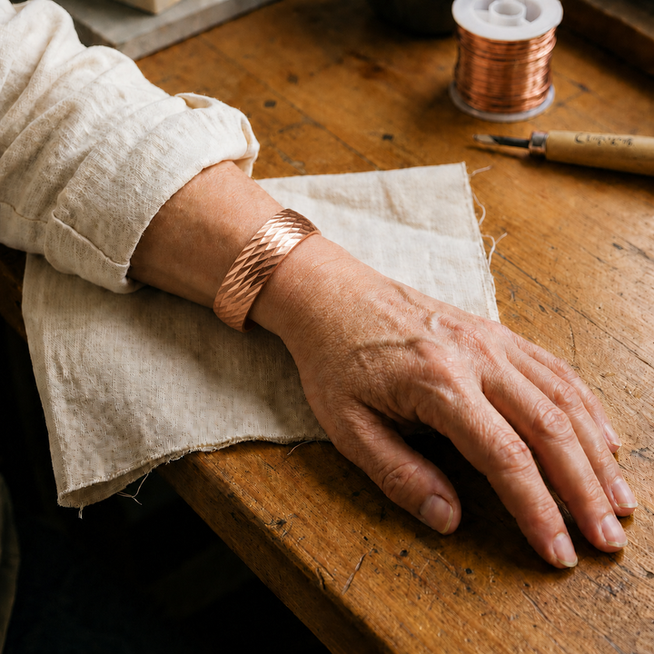 Patricia's Facet Copper Bracelet