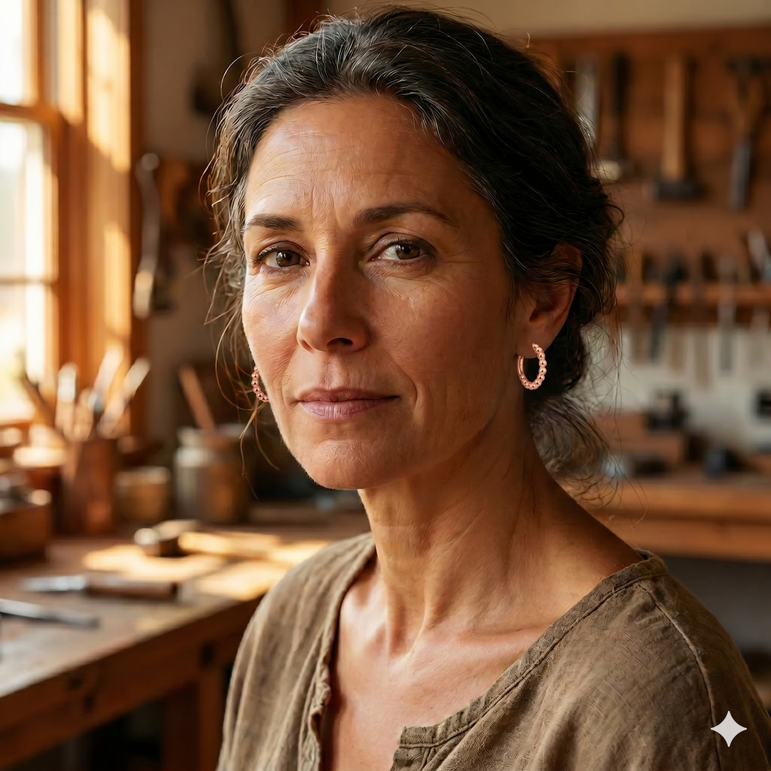 Patricia's Smal Copper Earrings