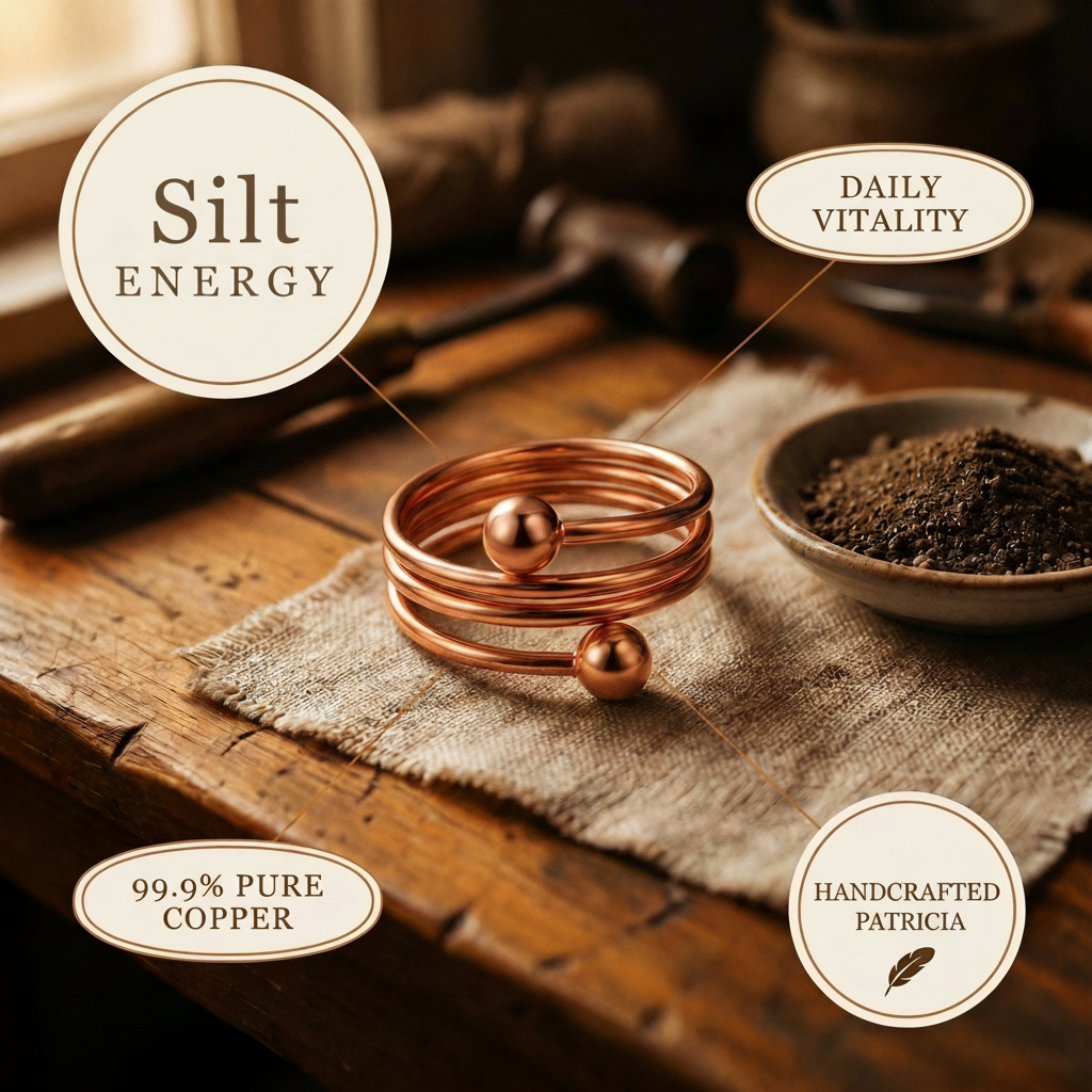 Patricia's Silt Copper Ring
