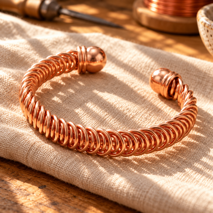 Patricia's Rung Copper Bracelet