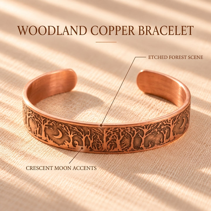 Patricia's Woodland Copper Bracelet