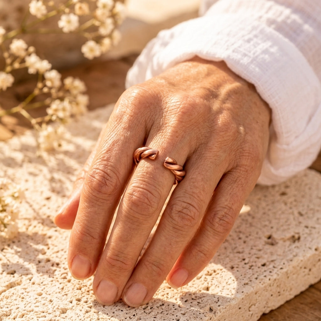 Patricia's Torse Copper Ring