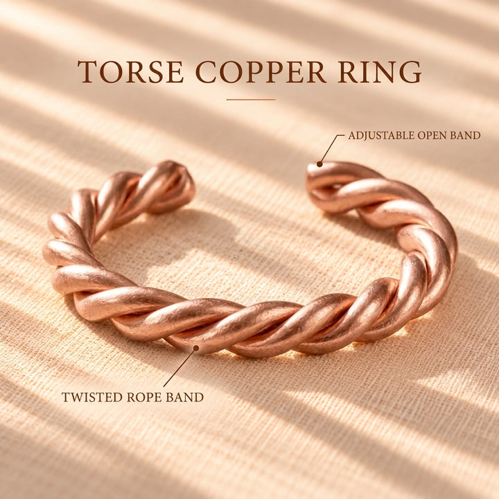 Patricia's Torse Copper Ring