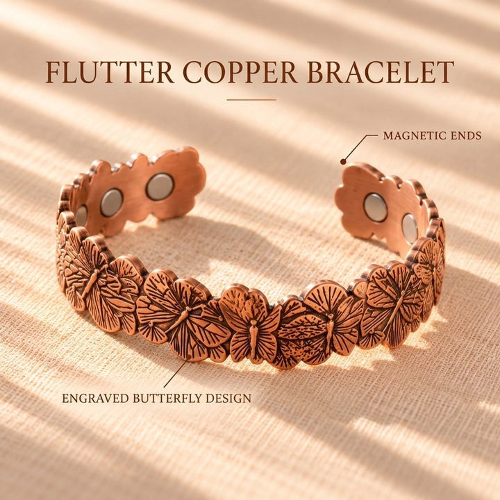 Patricia's Flutter Copper Bracelet