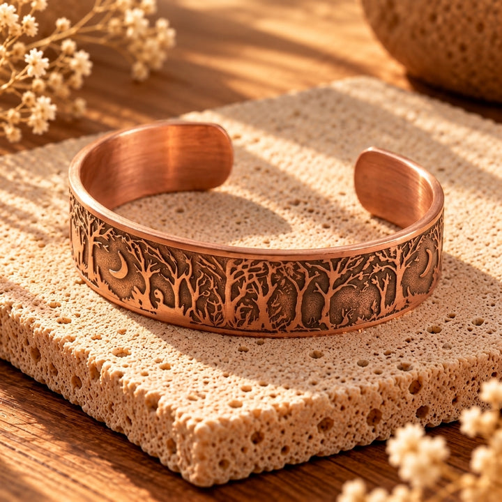 Patricia's Woodland Copper Bracelet