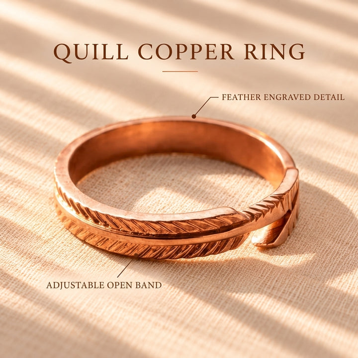 Patricia's Quill Copper Ring
