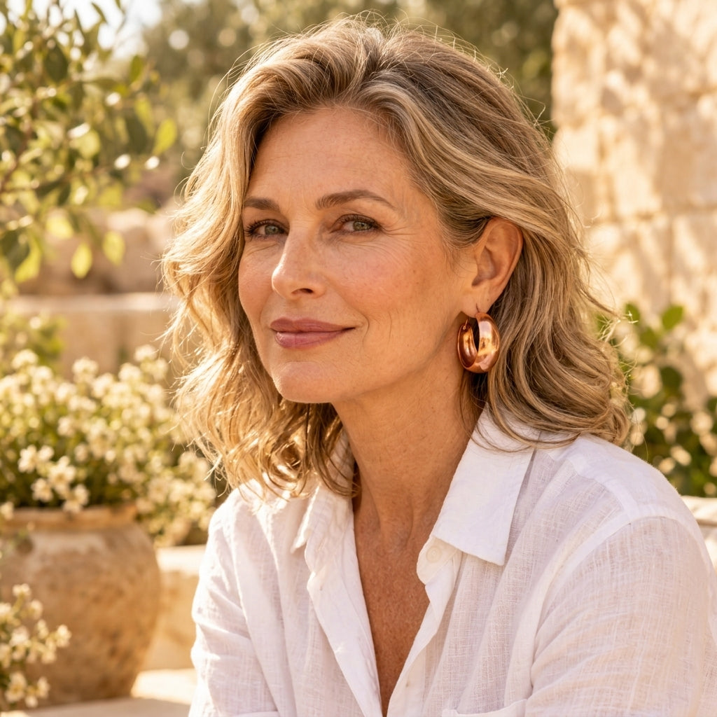 Patricia's Bulge Copper Earrings
