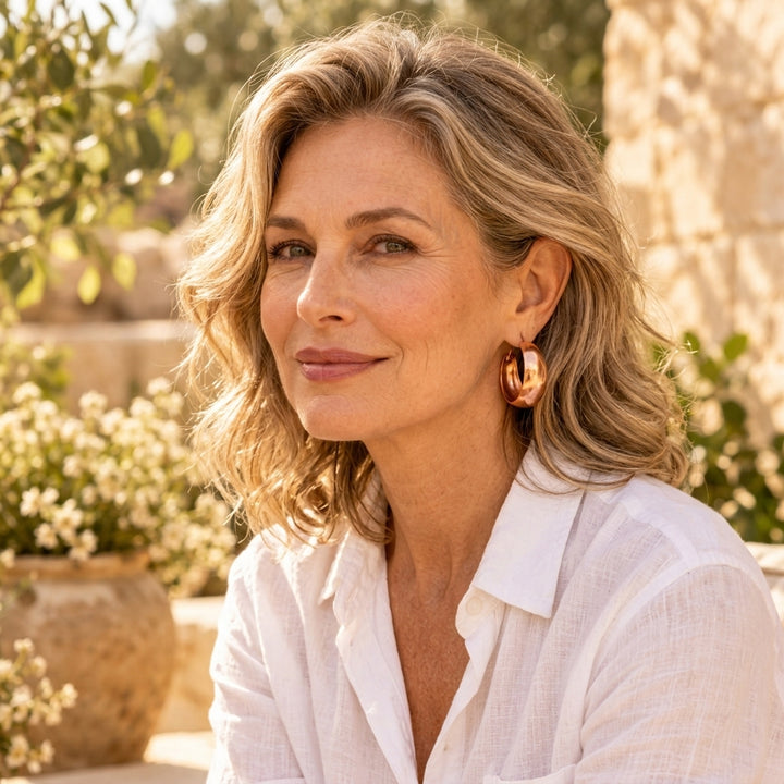 Patricia's Bulge Copper Earrings